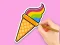 Gêm Coloring Book: Rainbow Ice Cream ar-lein