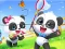 Gêm Jigsaw Puzzle: Baby Panda Spring Outing ar-lein