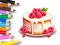 Gêm Coloring Book: Berry Cake ar-lein