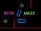 Gêm Neon Car Maze ar-lein