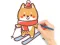 Gêm Coloring Book: Skiing Puppy ar-lein
