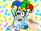 Gêm Coloring Book: Clown Bluey ar-lein