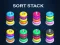 Gêm Sort Stack color Hoop Game ar-lein