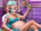 Gêm Pregnant Ice Queen Bath Care ar-lein