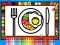 Gêm Color and Decorate Dinner Plate ar-lein