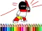 Gêm Back To School: Hero Coloring Book ar-lein