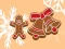 Gêm Gingerbreadman Coloring ar-lein