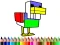 Gêm Back To School: Monster Craft Coloring ar-lein