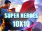 Gêm Super heroes 10х10 ar-lein