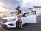 Gêm Girls and cars puzzle ar-lein