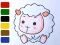 Gêm Baby sheep ColoringBook ar-lein