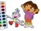 Gêm Dora The Explorer Coloring Book ar-lein
