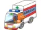 Gêm Cartoon Ambulance Puzzle ar-lein