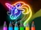 Gêm Learn to Draw Glow Cartoon ar-lein