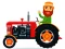Gêm Cartoon Farm Traktors ar-lein