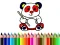 Gêm Back To School: Panda Coloring ar-lein