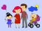 Gêm Happy Family Coloring Book ar-lein