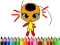 Gêm Back To School: Dotted Girl Coloring ar-lein