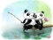 Gêm Pandas Slide ar-lein