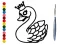 Gêm Back To School: Swan Coloring Book ar-lein