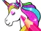 Gêm Unicorn Coloring Book Glitter ar-lein