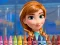Gêm Anna Frozen Coloring ar-lein