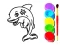 Gêm Dolphin Coloring Book ar-lein