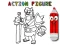 Gêm Back To School: Action Figure Coloring ar-lein