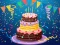Gêm Birthday cake puzzle ar-lein