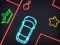 Gêm Neon Car Puzzle ar-lein