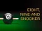 Gêm Nine, eight and snooker ar-lein
