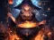 Gêm Anime girls Witchcraft ar-lein