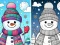 Gêm Coloring book Winter ar-lein