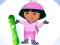 Gêm Dora Ski Winter Dressup ar-lein