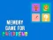 Gêm Memory Game for Childrens ar-lein