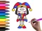 Gêm Pomni Coloring Time ar-lein