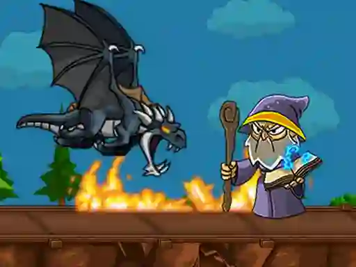 Gêm Dragon vs Mage ar-lein