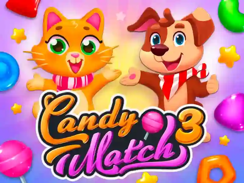 Gêm Candy Match 3 ar-lein