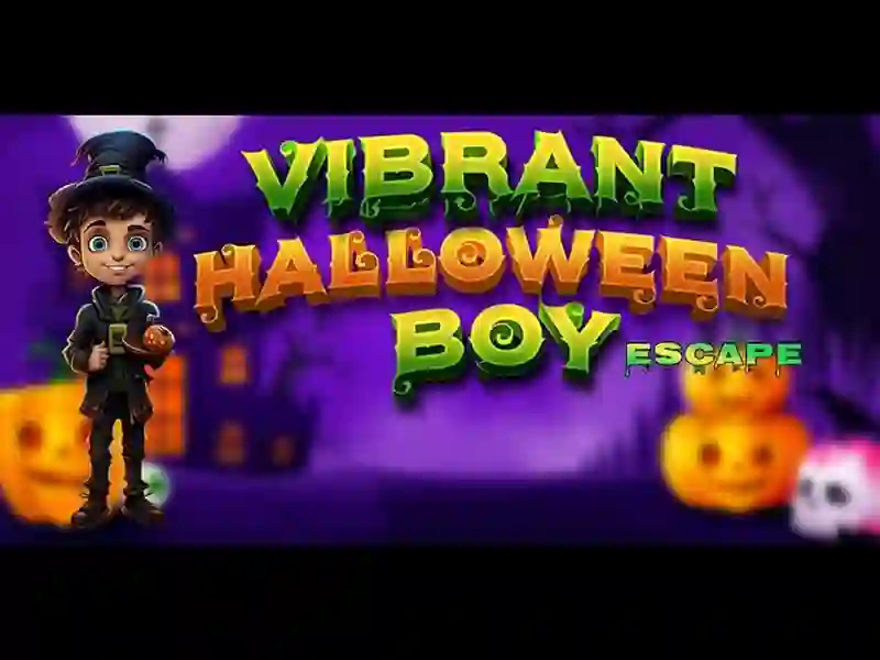 Gêm Vibrant Halloween Boy Escape ar-lein