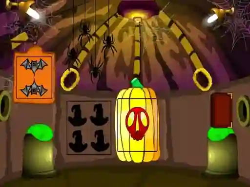 Gêm Halloween Village Escape ar-lein