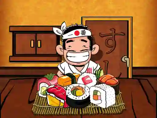 Gêm Sushi Matching ar-lein