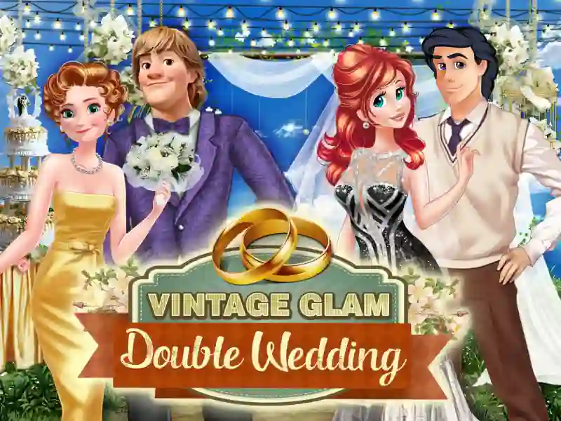 Gêm Vintage Glam: Double Wedding ar-lein