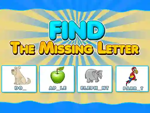 Gêm Find The Missing Letter ar-lein