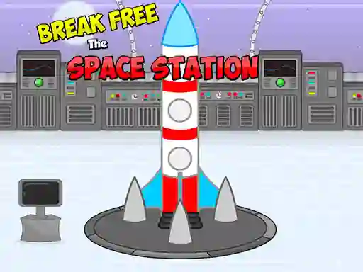 Gêm Break Free Space Station ar-lein