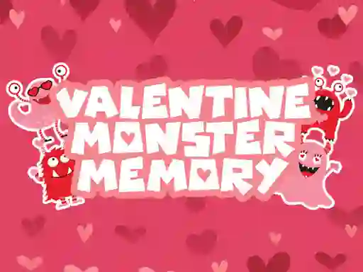 Gêm Valentine Monster Memory ar-lein