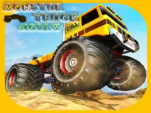 Gêm Monster Trucks Jigsaw ar-lein