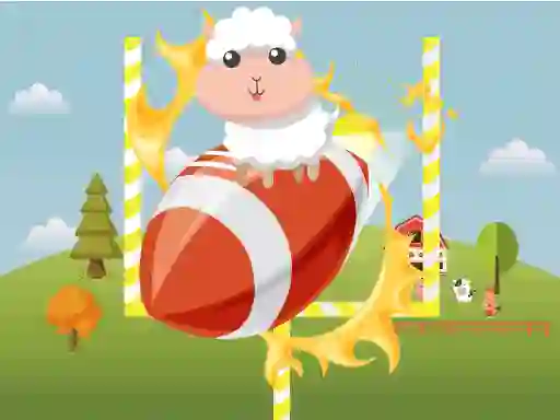 Gêm Animals Rugby Flick ar-lein