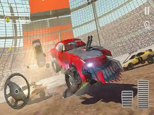 Gêm Derby Car Racing Stunt ar-lein