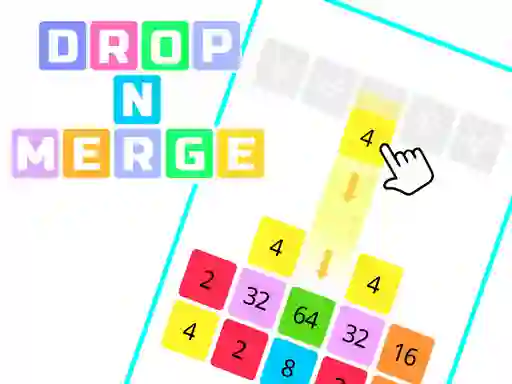 Gêm Drop N Merge Blocks ar-lein
