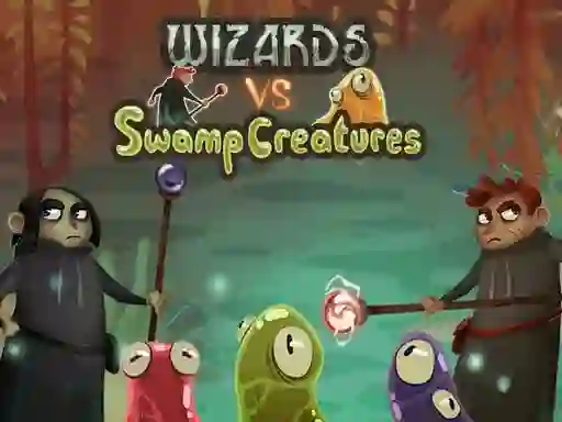 Gêm Wizards vs swamp creatures ar-lein